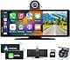 Carpuride 4K W903 Kabellos Carplay & Android Auto-Autoradio mit 4K-Dashcam, Rückfahrkamera, Tragbarem 9,3-Zoll-IPS-Touchscreen, Autoradioempfänger mit Spiegel, Bluetooth, Fahrnavigation