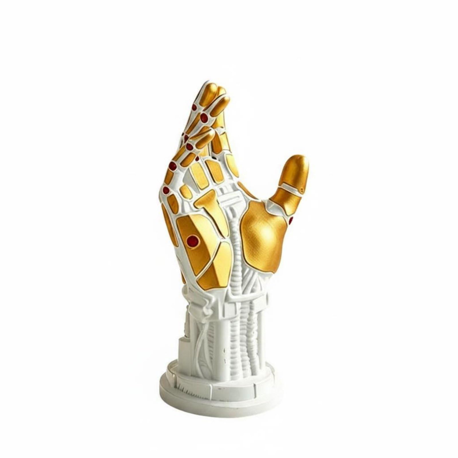 Multi-Functional Robotic Hand Headphone Stand Unique Aesthetic Futuristic Tech Controller Holder Sturdy and Stable Base Mechanical Display Resin Material for Gamers, Game Room, Bedroom,-image-47