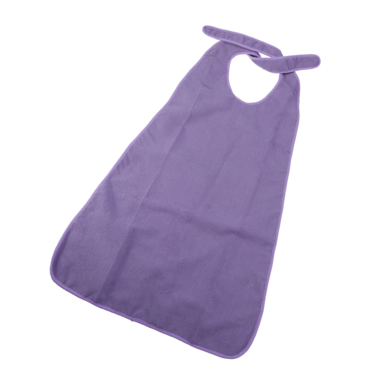 FOMIYES Disability Aid Apron Waterproof Bib for Elderly Large Size Mealtime Protector Washable Cloth Purple