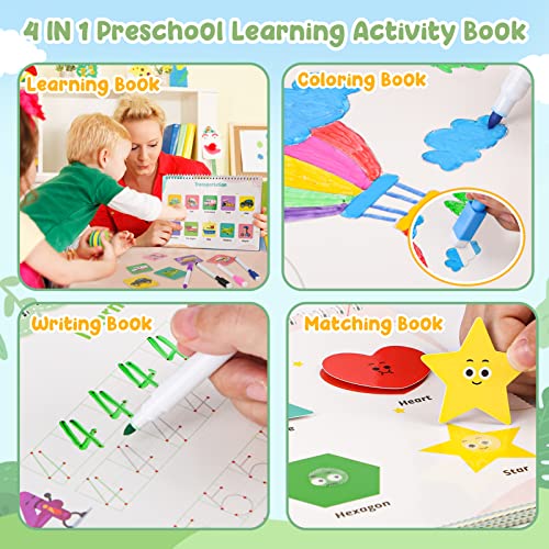 DINORUN Montessori Toys Busy Book for Toddlers 30 Themes Preschool Learning Books Educational Toys for 3 4 5 Year old Boys and Girls - Image 4