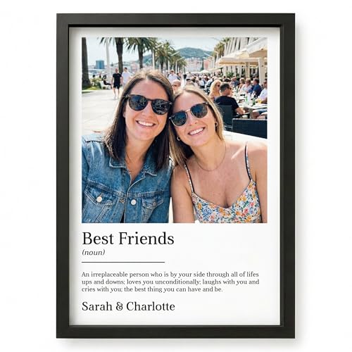 Beecreative Best Friend Gift Personalised Photo Gifts For Women A4 and A5 Poster Prints