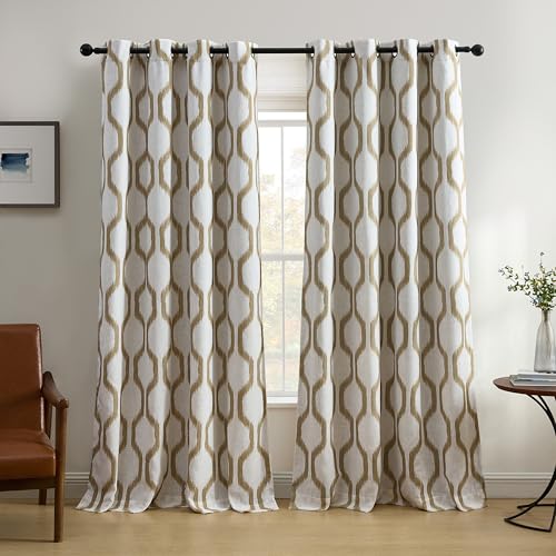 Elrene Home Fashions Renzo Ikat Geometric Room-Darkening Window Curtain, Living