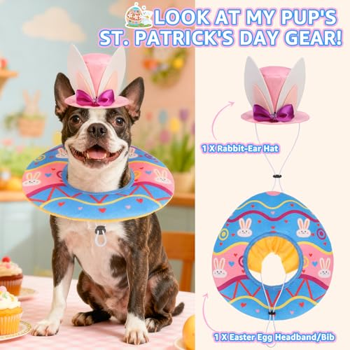 Disfraz para perro SCENEREAL Conejo de Pascua Mediano miniatura 3