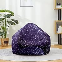 FANSU 3D Cielo Stellato Sacco Puff Poltrona Senza Riempimento