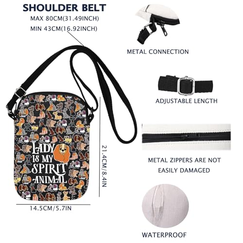 Lady Tramp Crossbody Bag Dog Lady Fans Gift Lady Is My Spirit Animal Gift2