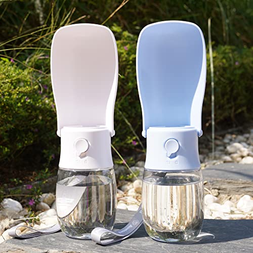 Avelora Foldable Dog Water Bottle,Portable Dog Water Dispenser,Outdoor Pet Water Bottle For Dog,Cat,Puppy,Walking,Hiking,Travel.dishwasher Safe,Puppy Accessories,10Oz #TOP2