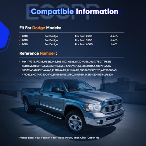 Image of ECCPP AC Compressor for Dodge for Ram 2500 3500 4500 5500 6.7L 2010-2024 | Fast Cooling AC Compressor with Clutch