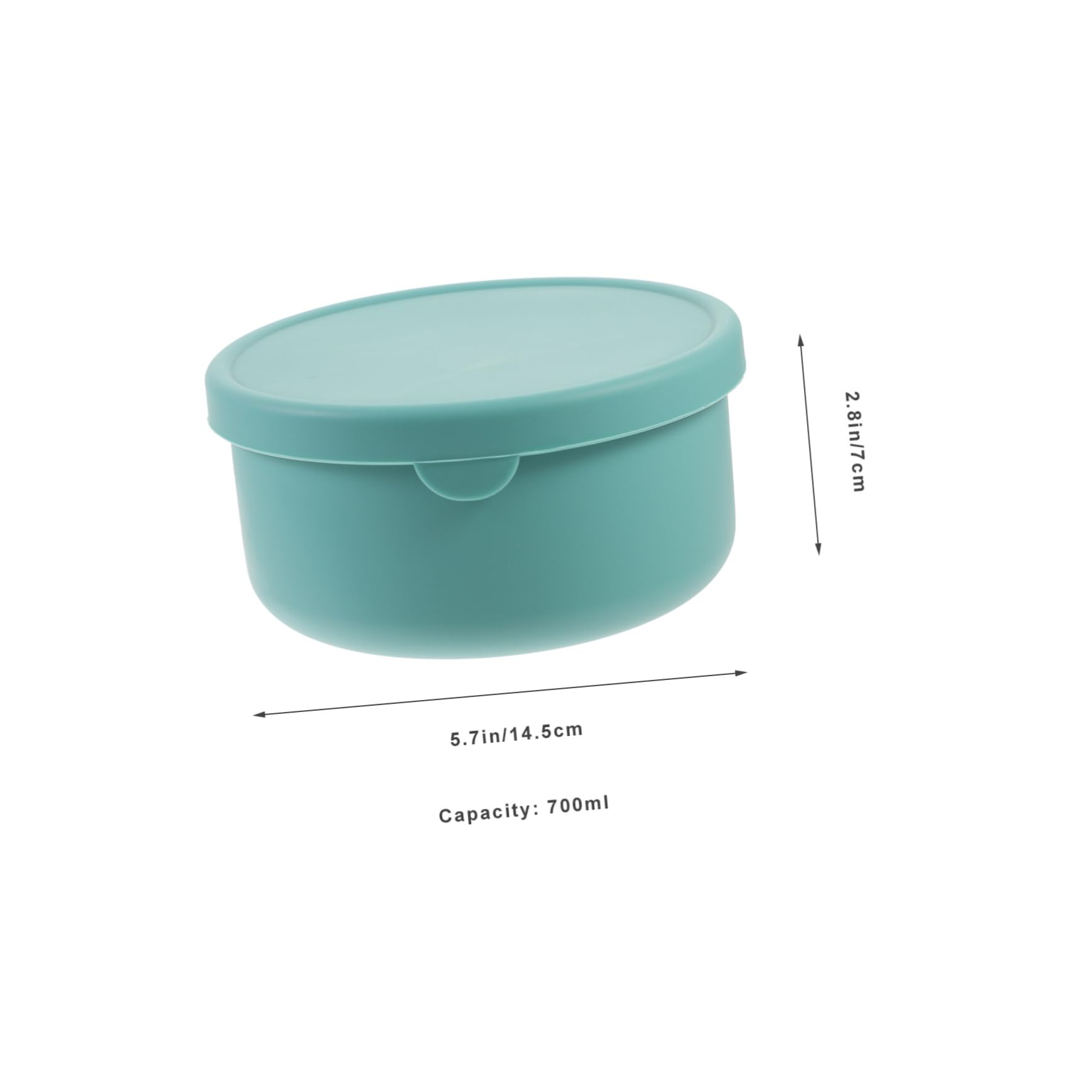 CONGARTENO Silicone Pizza Dough Proofing Box Reusable Dough Proofing Bowl Compact Proofing Container Essential Kitchen Gadgets Airtight Lid 700ml