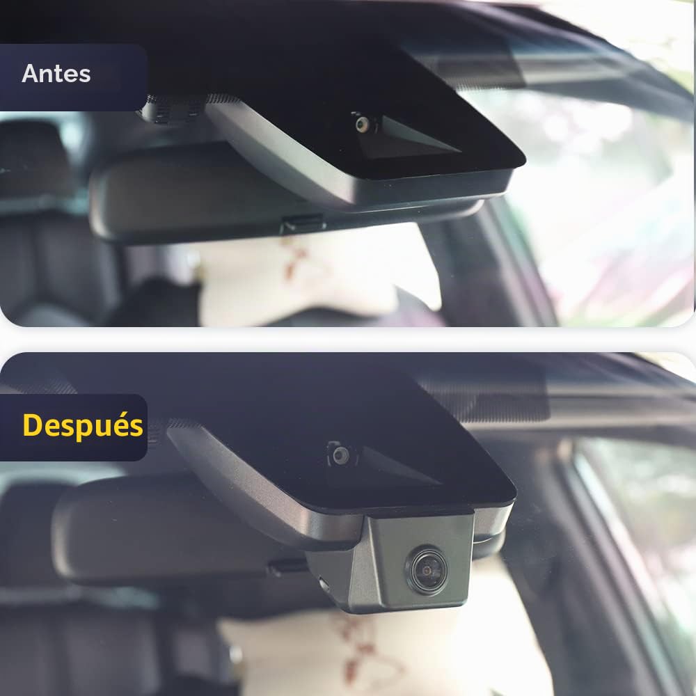 Fitcamx Dashcam 4K Adecuado para Yaris & Yaris Cross 2020-2023 XP210 4th Gen, OEM Cámara de Coche, 2160P UHD Video WiFi, Night Vision, G-Sensor, Grabación en Bucle, WDR, Plug & Play, Tarjeta de 64GB