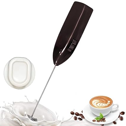 Koocart Milk Frother Electric Foam Maker Classic Sleek Design Hand Blender Mixer Latte Maker for Milk, Coffee, Egg Beater, Juice, Cafe Latte, Espresso, Cappuccino, Lassi, (Multicolor)