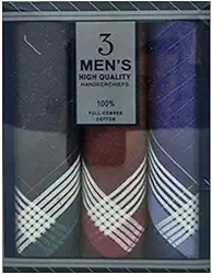 Lenço Bolso Terno Social Masculino Tecido Algodão Kit 3 Unidades