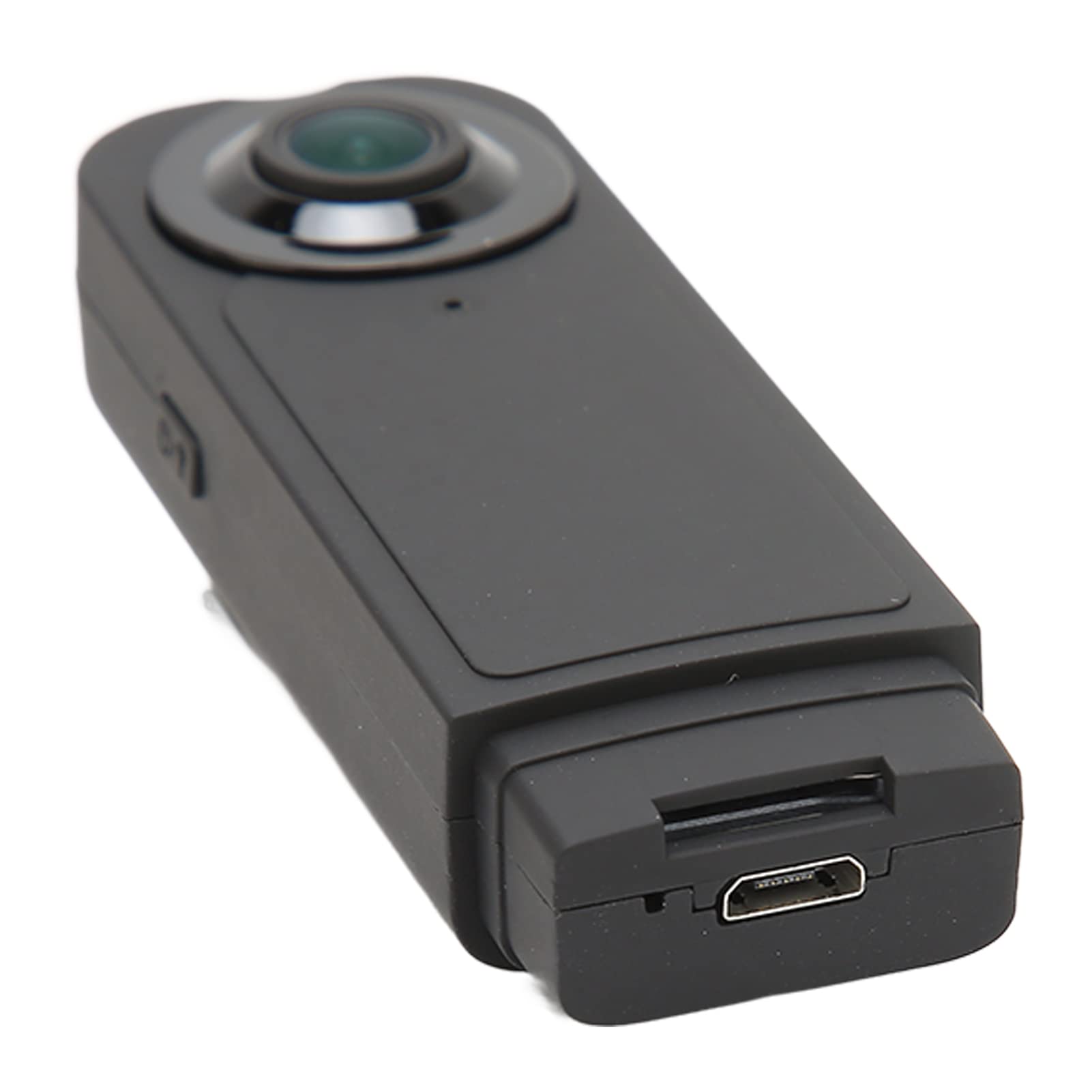 Eulbevoli Body Video Camera, USB Connection HD 1080P Light Weight Body Video Recorder Power Failure Protection for Video Call