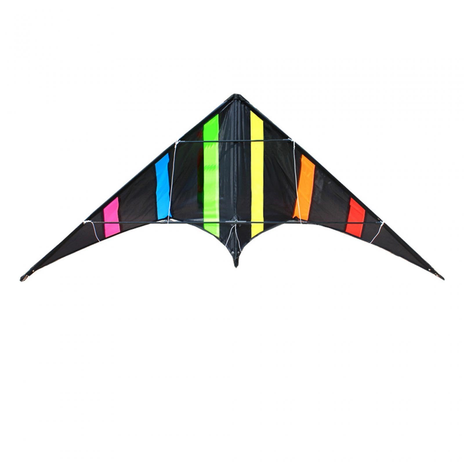 Aquilone Acrobatico Triangolare Adulto con Doppio Filo 1.2m Poliestere FRP Durevole Facile da Pilotare Adatto per Sport Outdoor E Tempo Libero