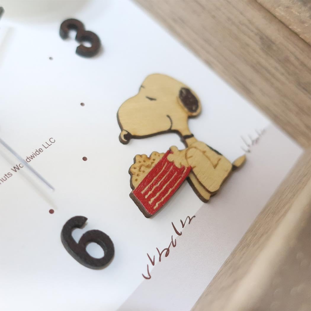 Amazon.co.jp: スヌーピー[置き時計]ウッドパーツクロック卓上