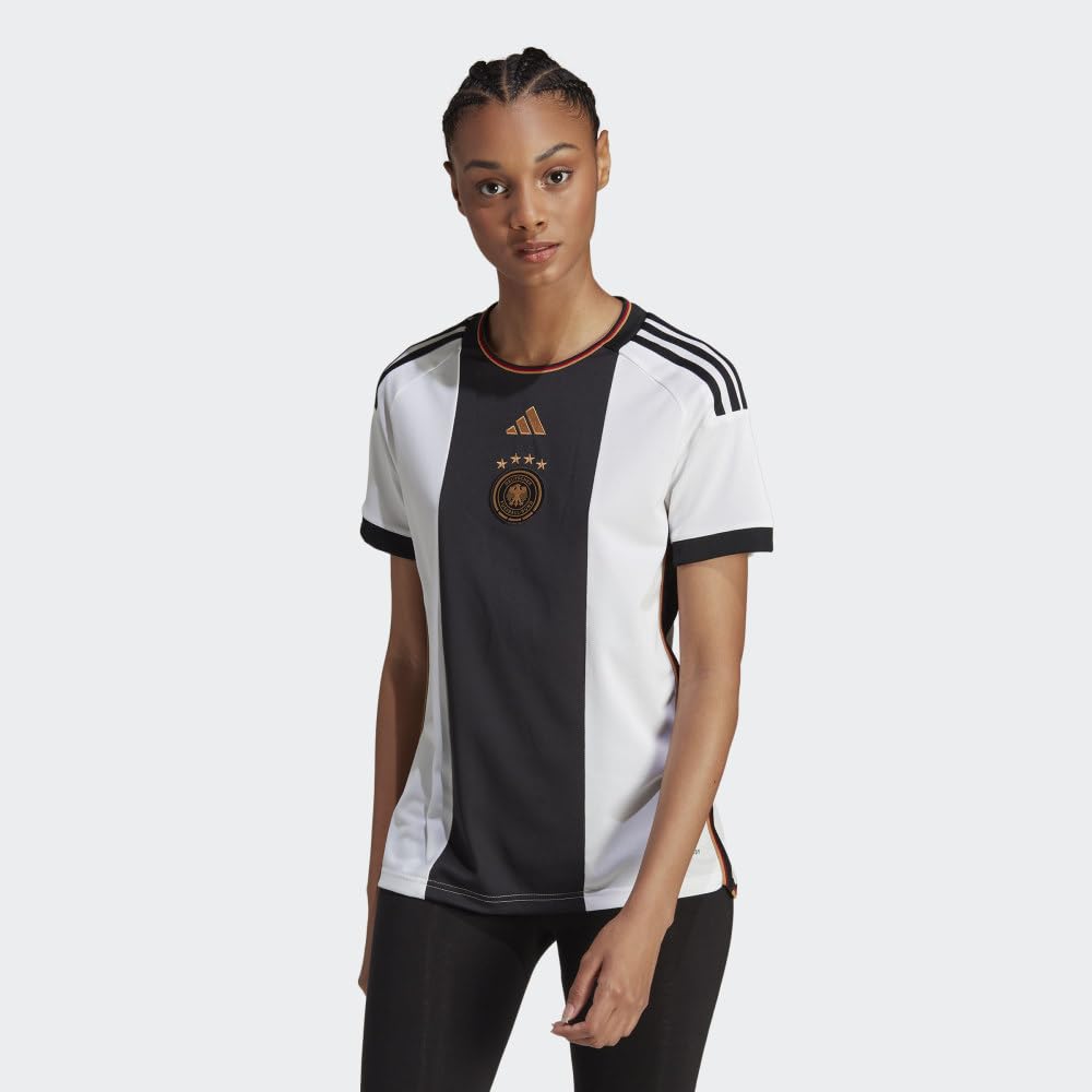 adidas Germany Women's Home World Cup Jersey 2022 (as1, Alpha, x_s, Regular, Regular, X Small) White