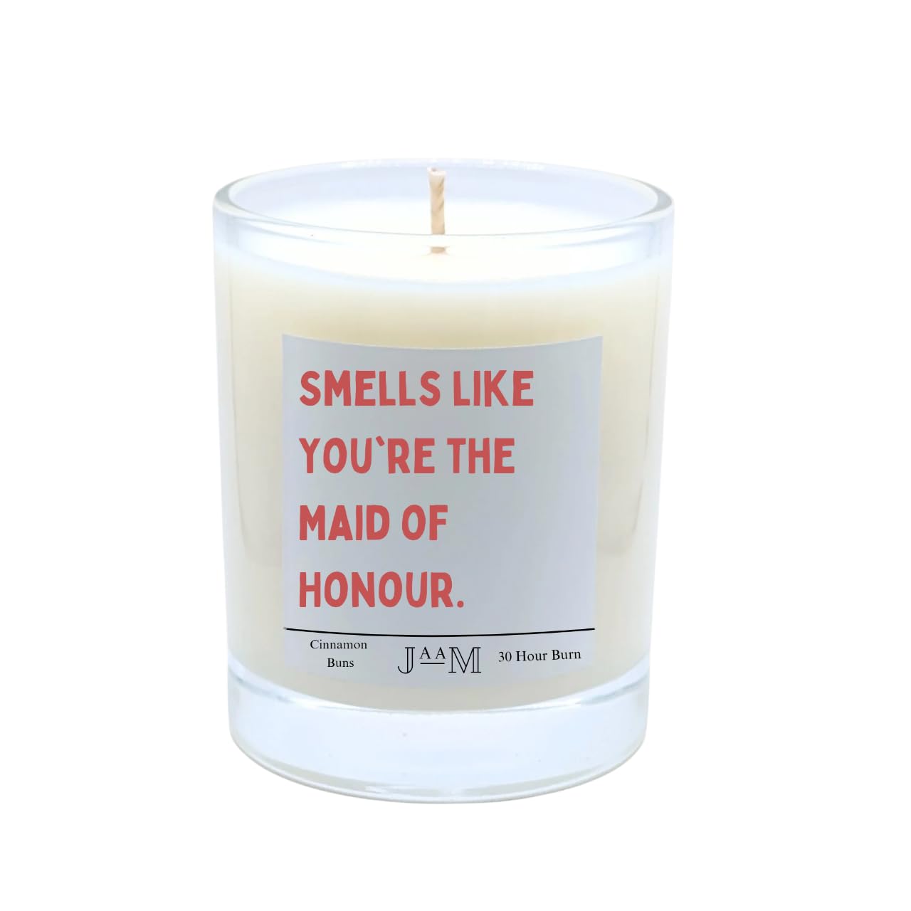 Maid of Honour Proposal Candle for Her - 200ml Soy Candle Wedding Gift for Her (Vanilla)