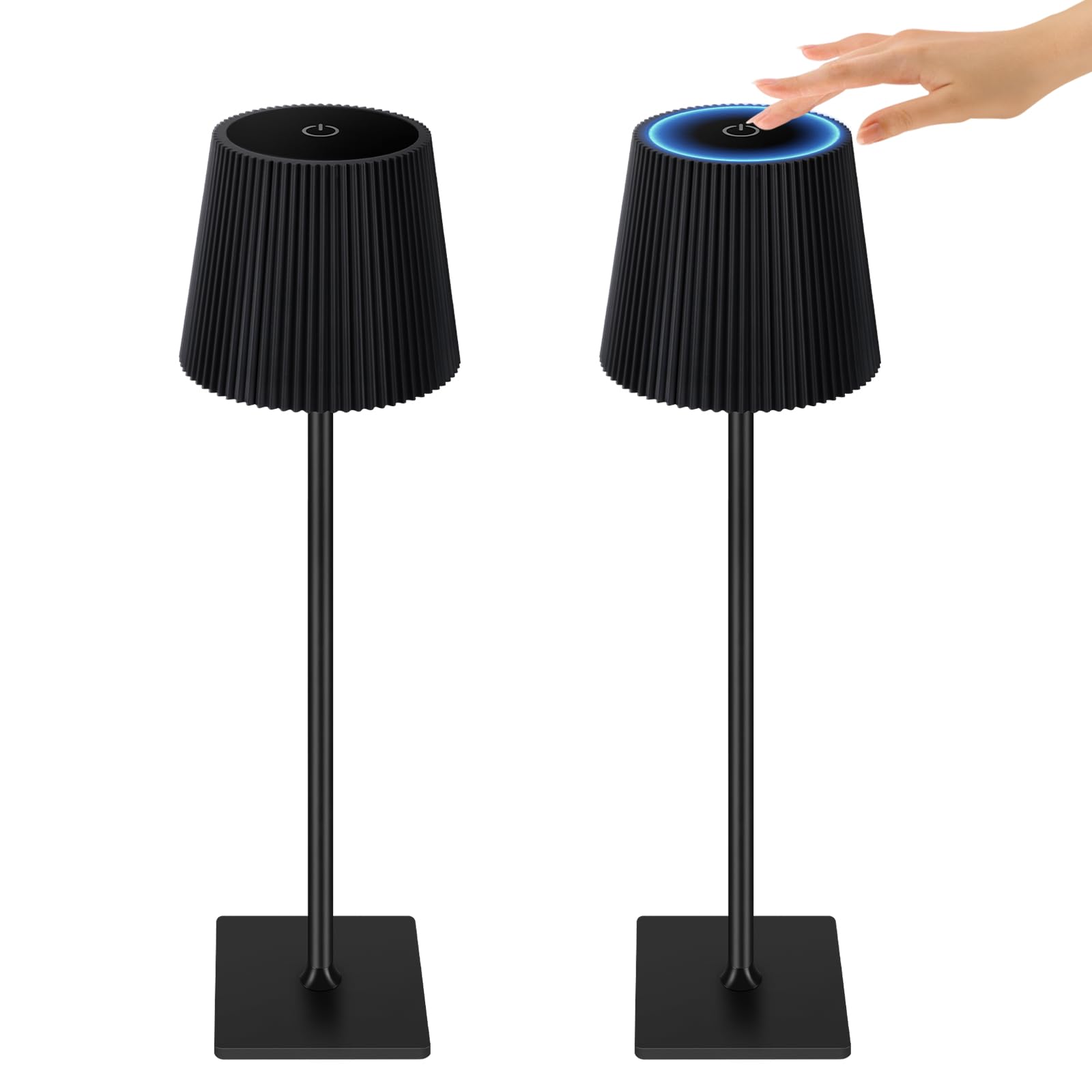 2 Lampade Da Tavolo Ricaricabili LED - Impermeabili IP54, 3 Tonalità Luce E Dimmerabile 3000-6500K - Foto 8