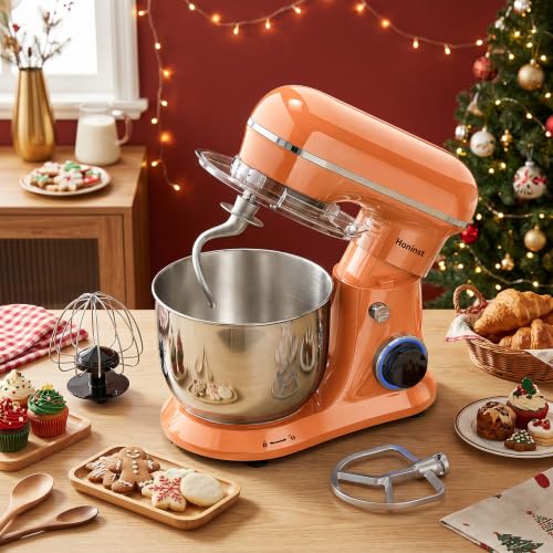 Image of Honinst 4QT Electric Stand Mixer, 10-Speed Tilt-Head Compact Kitchen Mixer