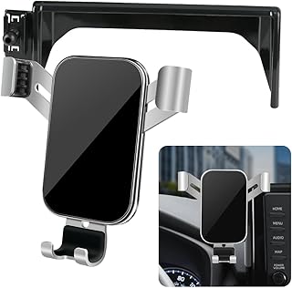 Lunqin Car Phone Holder for Toyota RAV4 LE XLE & 2019-2025 RAV4 Hybrid LE XLE SE Woodland XLE Premium & 2021-25 RAV 4 Prime SE Car Accessories, Best Phone Holder, Cell Phone Stand