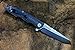 TwoSun Knife TS16 Black G10 Handle Folding Knife D2 blade, Ceramic Ball Bearing Flipper Fast Open, Pocket Survival Knife with clip