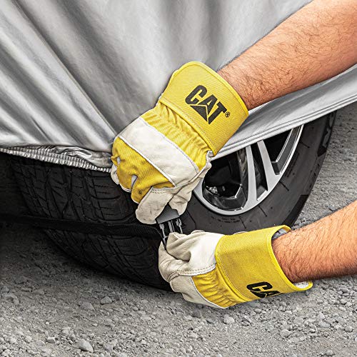 CAT Pick-Up Truck Cover, Car Cover for Trucks, Car Cover Waterproof All Weather Heavy Duty, Full Exterior Truck Bed Cover and Cabin, UV Dust Rain Snow Hail - Full Size Crew Cab 264" L x 80" W x 65" H by CAT - Used condition - Image 5