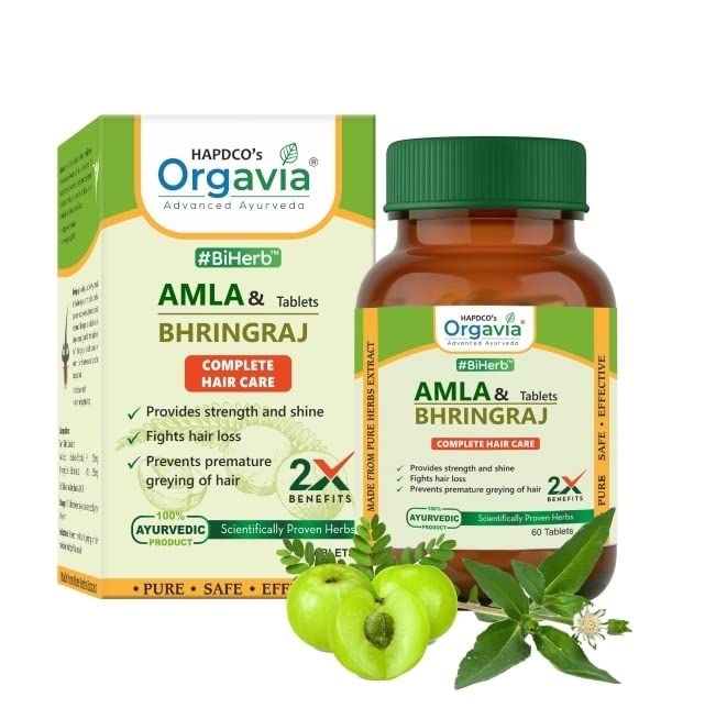 See full amazon price history chart for Orgavia Amla & Bhringraj Tablets I BiHerb I Complete Hair Care I Safe & effective Ayurvedic Tablets (60 Tabs) Orgavia Amla & Bhringraj Tablets I BiHerb I Complete Hair Care I Safe & effective Ayurvedic Tablets (60 Tabs) (B0BKKS1N9B) Amazon Price History, Amazon Price Tracker