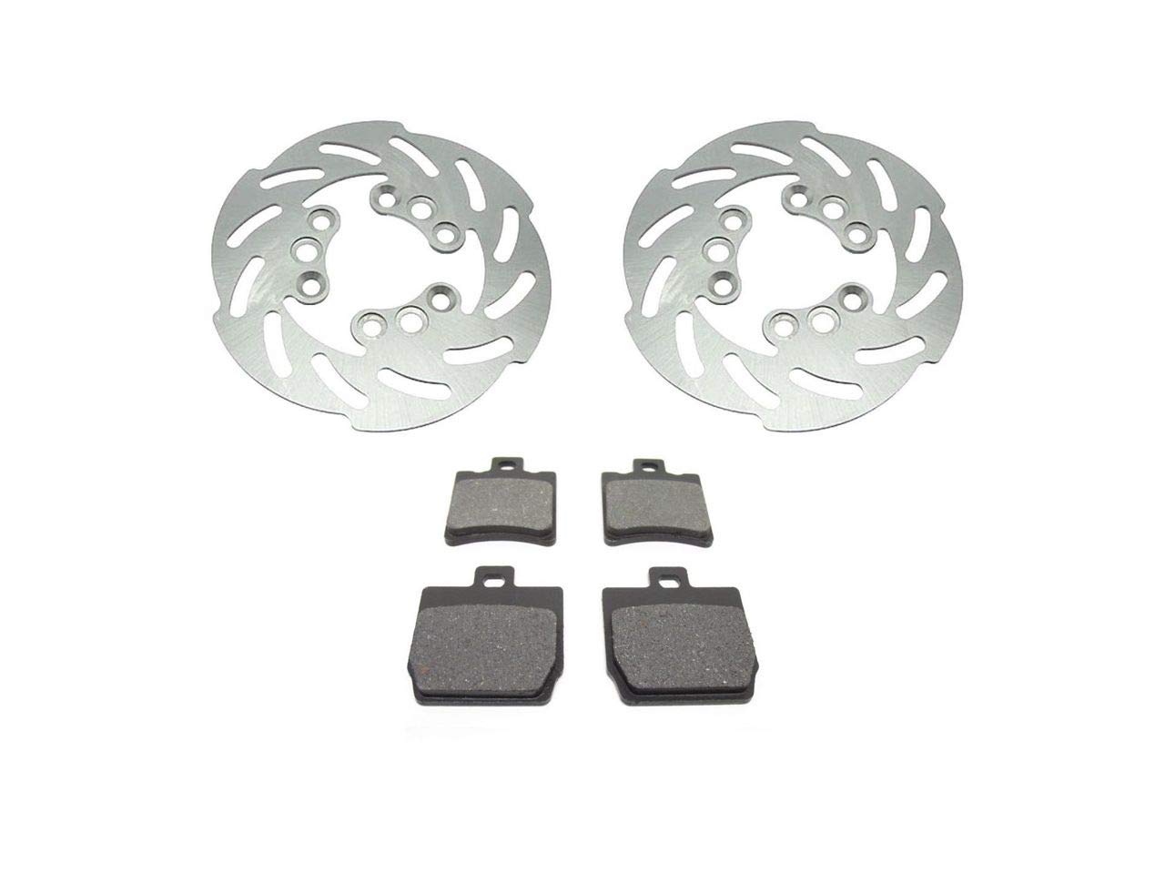 Wave Bremsbeläge & Bremsscheibe Set vorne + hinten passend für Yamaha Aerox, MBK Nitro – Sport-Bremssatz
