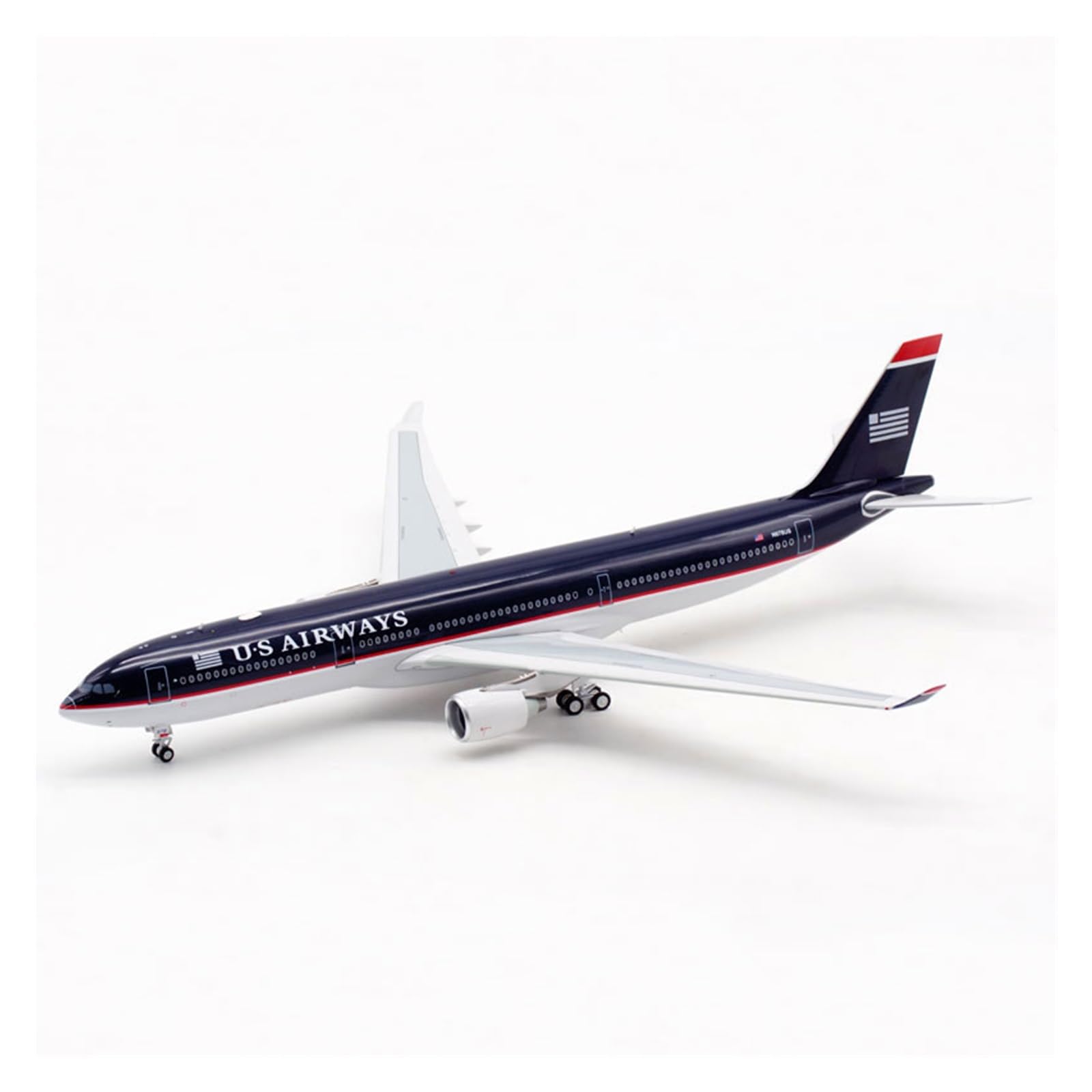 CLMJHG Vintage Classics samolot w skali 1:200 dla A330-300 N678US US Airways Airlines Model samolotu zabawki Samolot odlewany stop metalu samolot prezenty dla dzieci