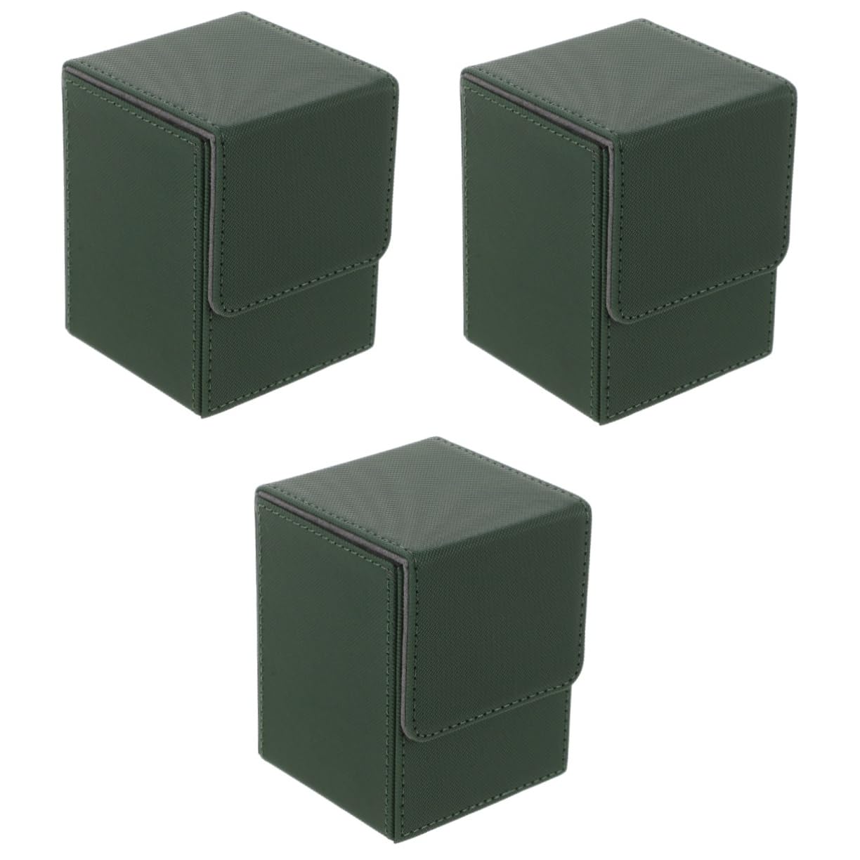 BESPORTBLE 3pezzi Scatola Porta Carte Pu Organizzatore Per Collezionabili Design Portatile e Protezione Ottimale Per Carte Da Gioco Adatta Per Uso Esterno e Raccoglitore Con Finiture Di Alta