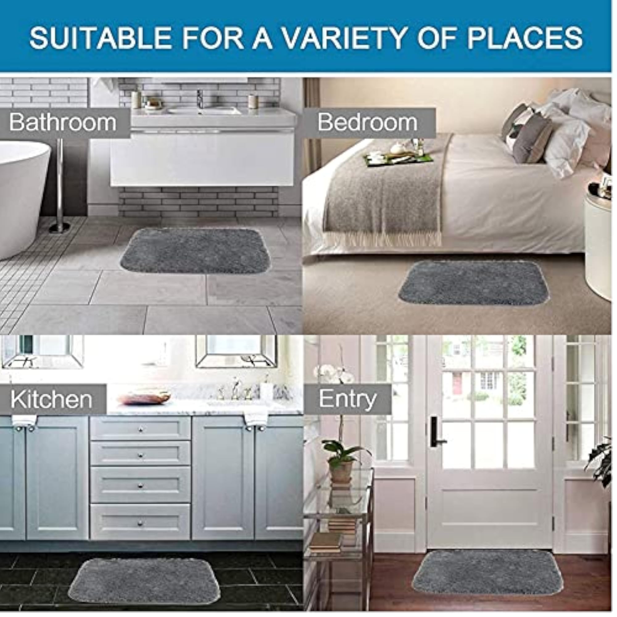 Soft Microfiber Mat for Home and Bathroom