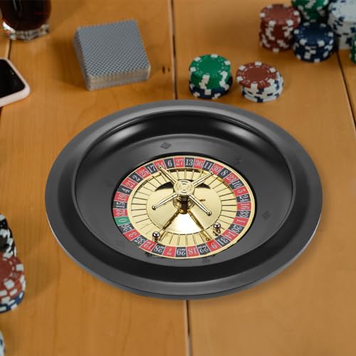 Cabilock 2st Russisches Roulette Europäisches Party- Roulette-tische Rad Glücksspiel- Rouletterad Aus Holz Pokerrad Rotieren Plastik Haushalt Pokertisch