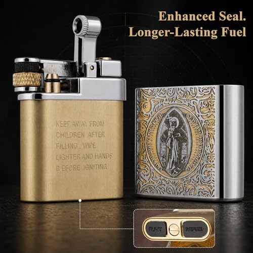 Encendedor Vintage de Latón para Hombre, Llama Suave miniatura 6
