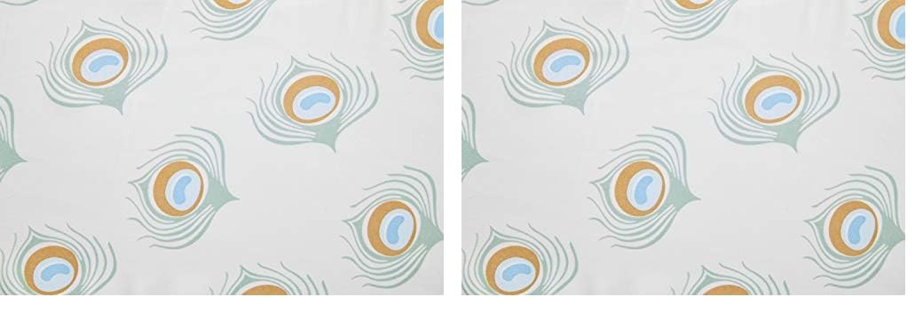 My Brest FriendDeluxe Twin and Plus Nursing Pillow Slipcover Sleeve | Great for Breastfeeding Moms | Pillow Not Included, Peacock (Pack of 2)