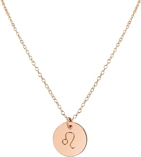 Handmade Rose Zodiac Charm Necklace