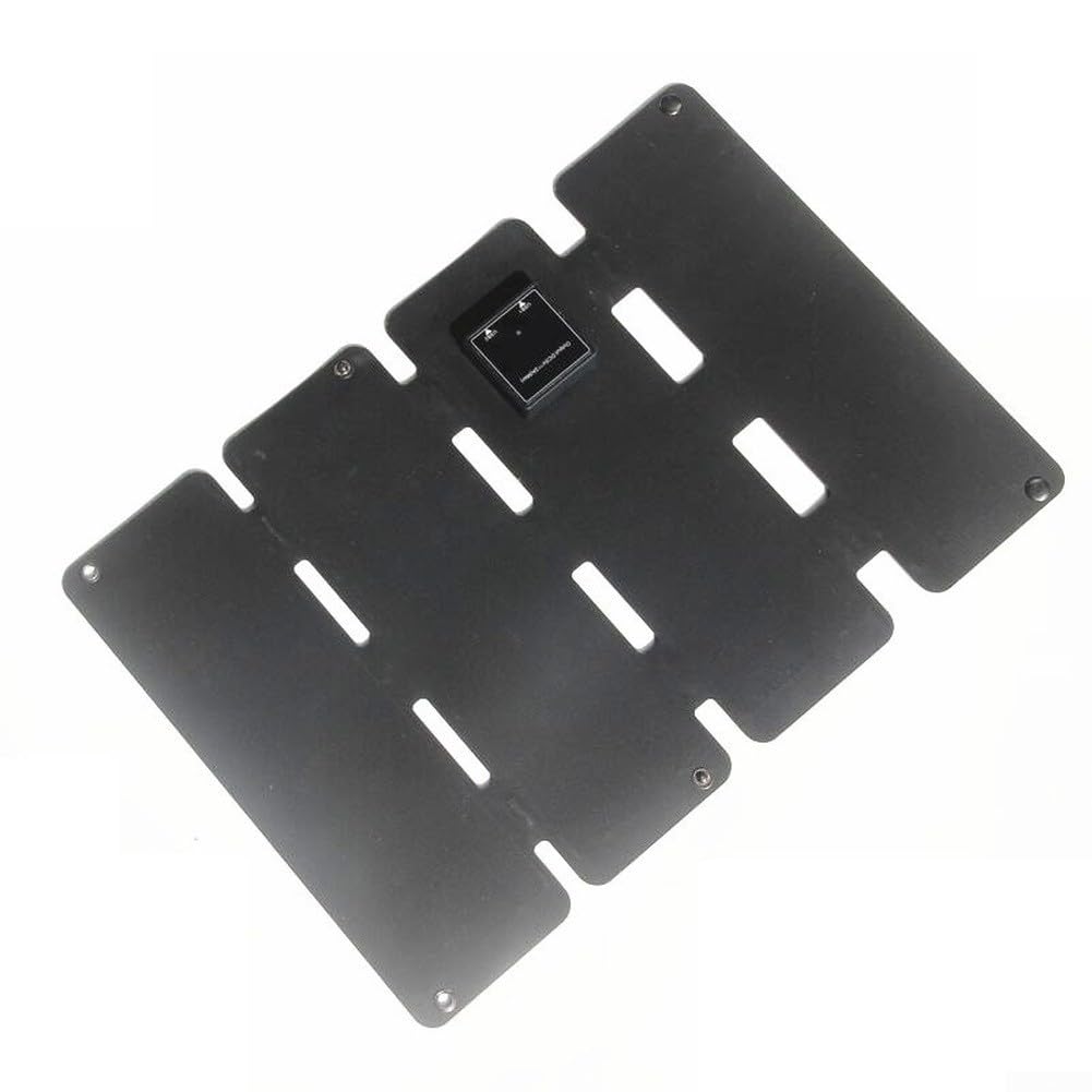Cargador solar plegable de 13 W con laminación ETFE, silicio monocristalino, doble salida USB, IPX6 resistente al agua para camping y viajes (negro)