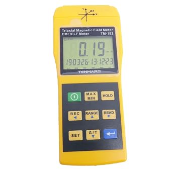 TENMARS TM-192 Electromagnetic Radiation Detectors TM192 Auto Range and Auto Power 3-axis Magnetic Field Meter 30Hz-2000Hz with USB