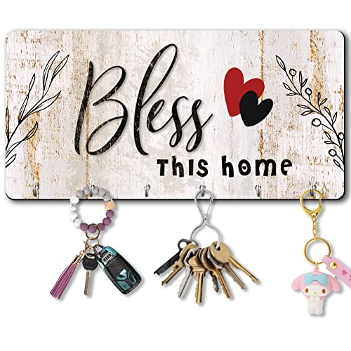 Image of kotart Unique Stylish Modern Wooden Key Holder for Home Decor Living Room Office with Stylish Key Organizer | Designer Wall Decor | Wall Art Decorative Items | Wall Decoration (Hanging 9)