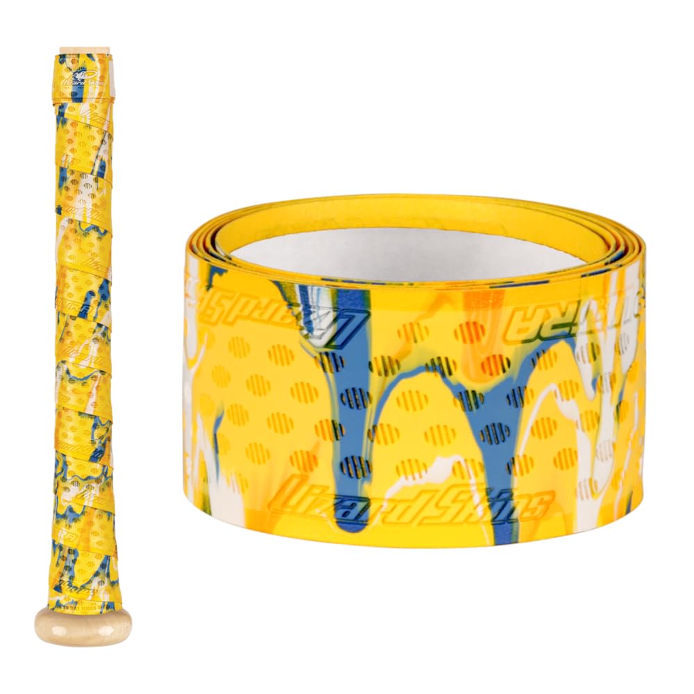 Lizard Skins DSP Ultra 0.5mm Bat Grip – Next-Gen Durasoft Polymer Baseball & Softball Bat Tape (Canary Camo)