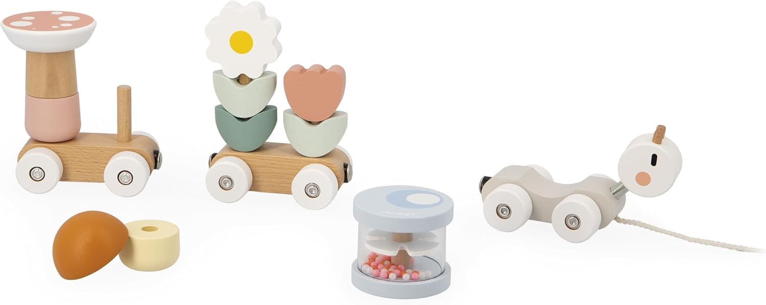 Janod Snail Train Toy, 1 EA