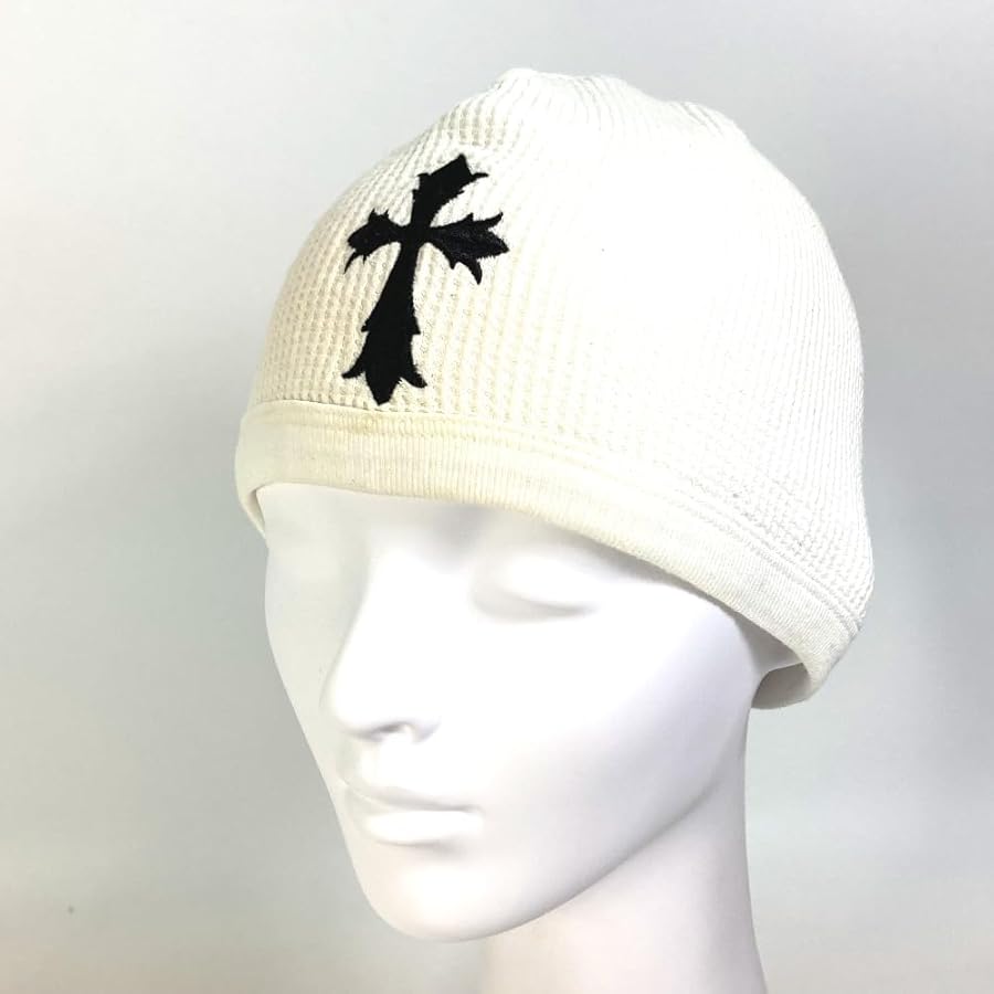 Amazon.co.jp: [クロムハーツ] クロス サーマル ビーニー 帽子 ニット