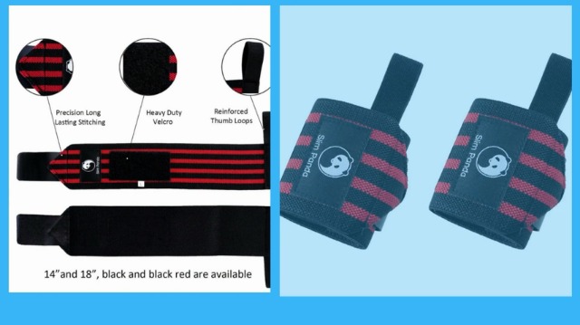 Fasce Polsi Slim Panda 45cm - Per Palestra, Crossfit E Sollevamento Pesi - Foto 10