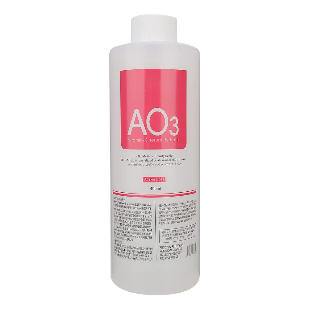 Professional Aqua Peeling Solution, 400ml, All Skin Types, Facial Cleansing and Hydration (AO3), 400 ml (Pack of 1)