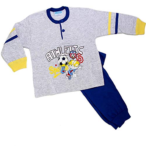 GARY Pigiama in Cotone Leggero Lungo Bimbo Art