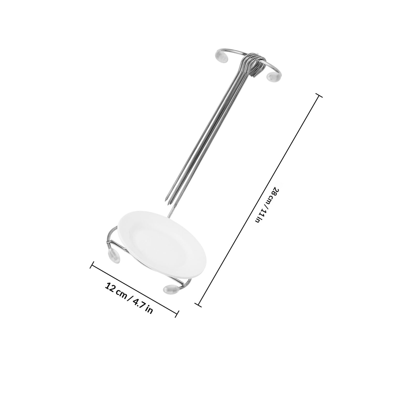 Abaodam Supporto per Barbecue Sospeso in Acciaio Inossidabile Griglie per Spiedini e Accessori, Set da 2 Pezzi per Cucina All'aperto e Uso Domestico, per Grigliate e Campeggio
