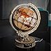 Puzzle in legno 3D per adulti, spinning Globe con Shuttle e Sputnik Kit modellino in legno, per bambini e amici che amano i puzzle (mappamondo + 10 strumenti)