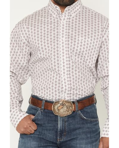 Wrangler (WSL Mens Sangria Print Classic Shirt3