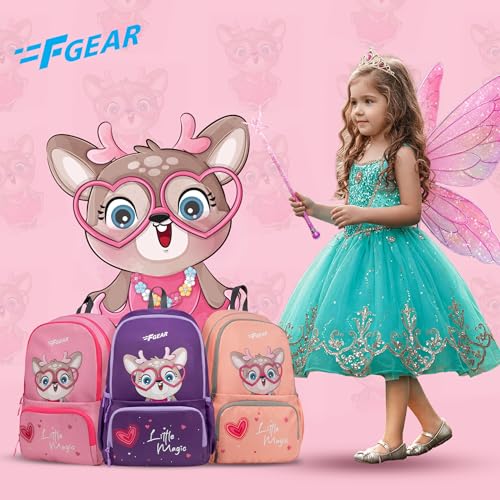 Image of F Gear Little Magic Dark Purple 22 L Backpack|For Primary School|Tuition|College|Picnic Outing Backpack|Trendy & Stylish |Best Bags For Everyday Use For Girls Boys Kids Adults Men & Women|Gifting Bag