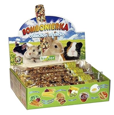 Mani-Ko Hamster Collection of Sticks Rodents Rabbit Guinea Pig Food Pet 12x Flast Food Rat Mice Mouse Gerbil