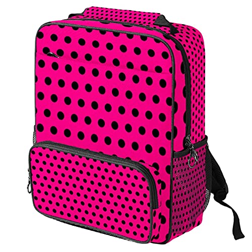 Sac de travail tendance bicolore à pois pour ordinateur portable et accessoires