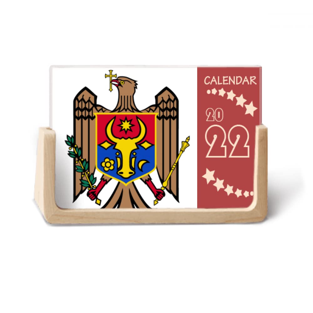 Calendrier de table Moldavie 2022 édition emblème national - 3